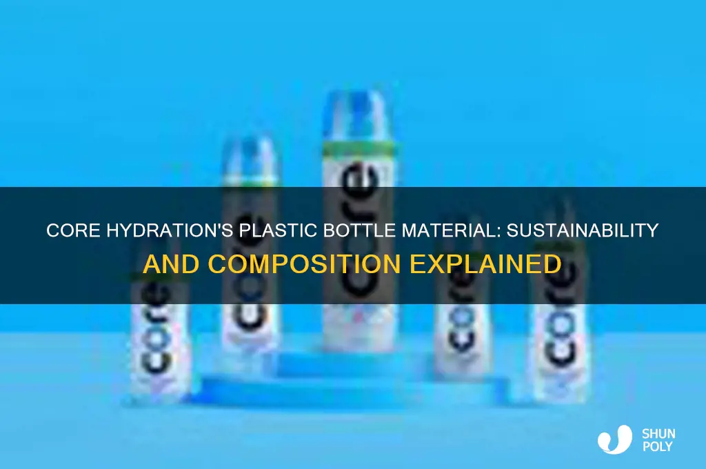what does core hydration use for their plastic material bottle