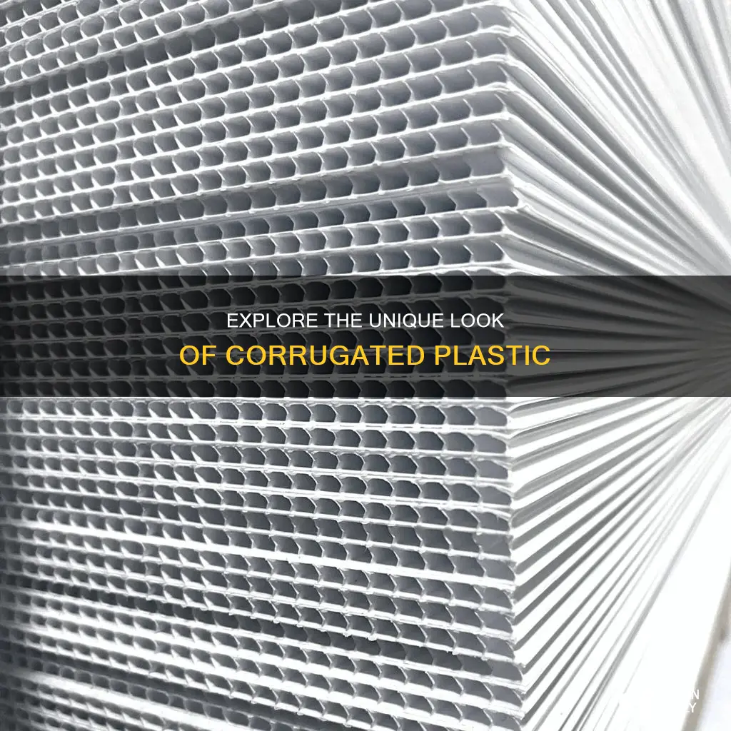 what does corrugated plastic look like