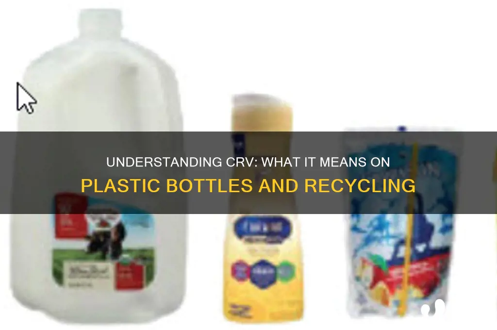 what does crv mean on plastic bottles