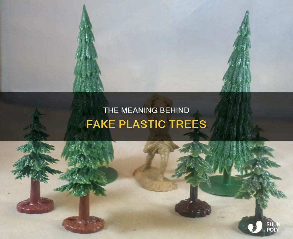 what does fake plastic trees mean