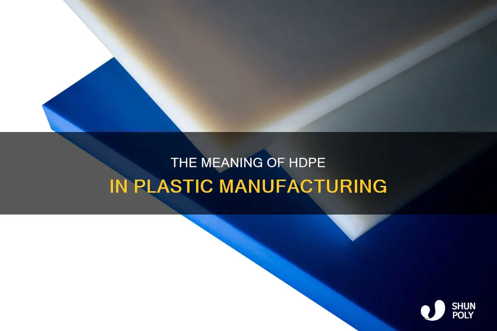 what does hdpe mean in plastics