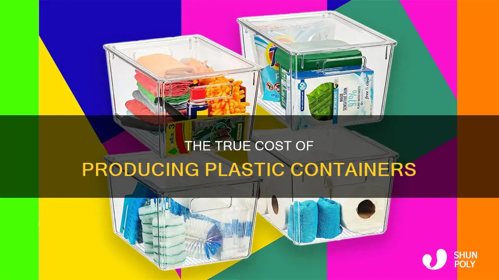 what does it cost to produce a plastic container