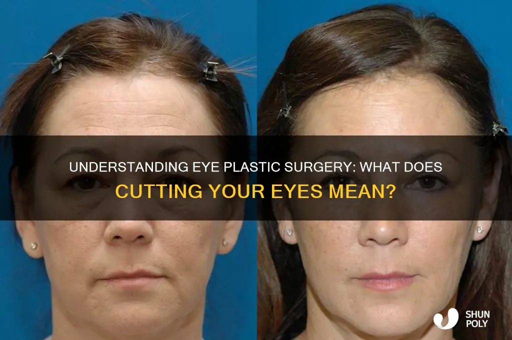 what does it mean to cut your eyes plastic surgery