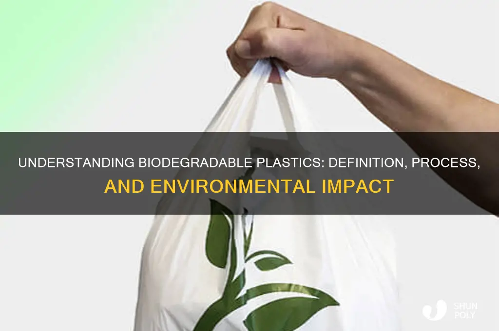 what does it mean to make plastic biodegradable