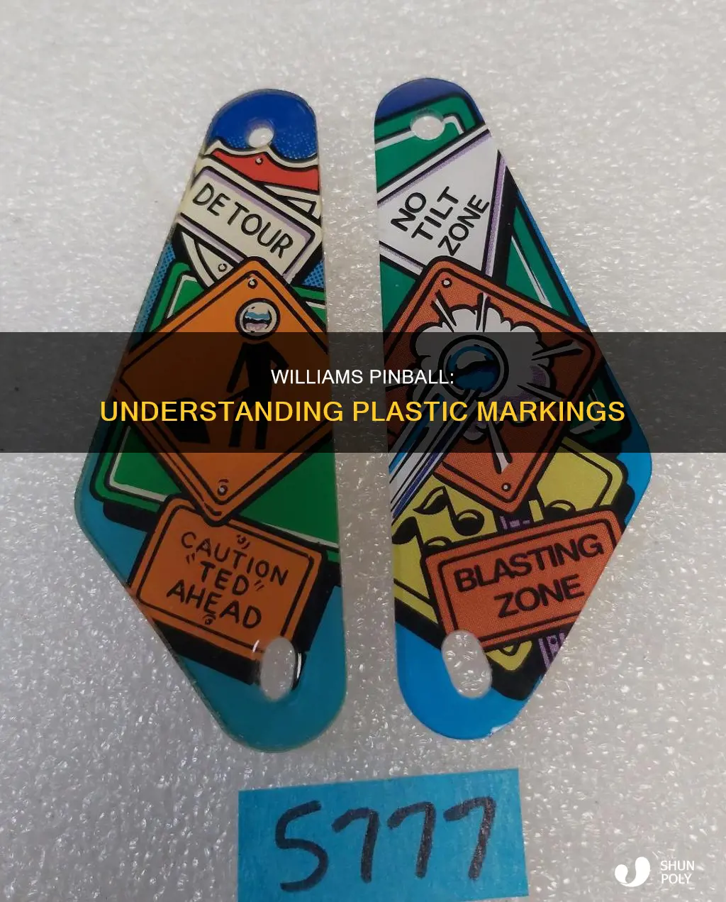 what does mean on williams pinball plastics
