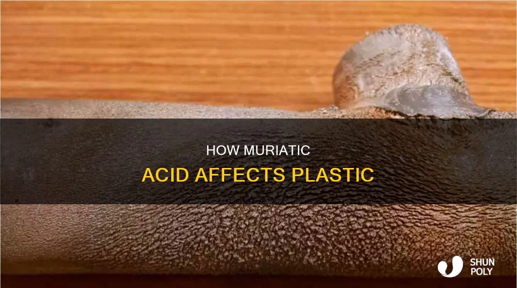what does muriatic acid do to plastic