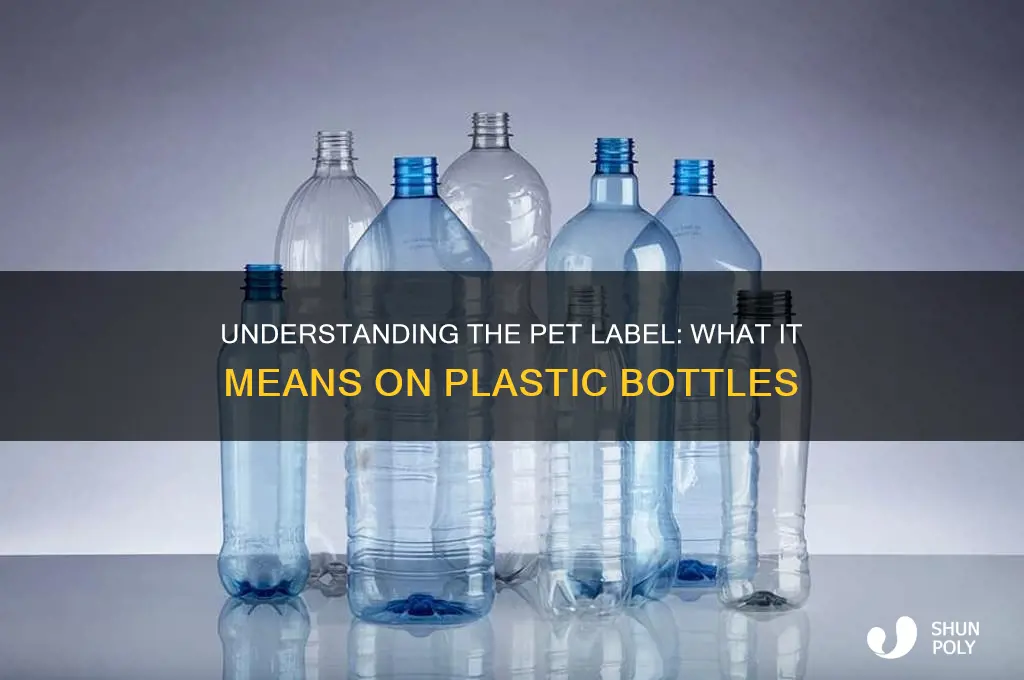 what does pet on a plastic bottle mean