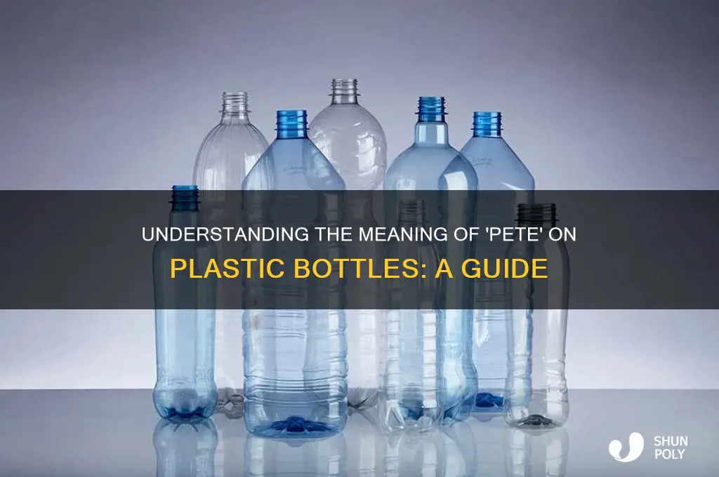 what does pete mean on a plastic bottle