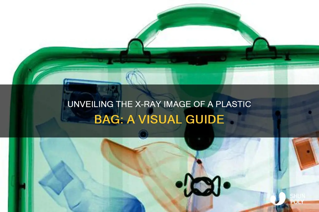what does plastic bag look like under xray machine