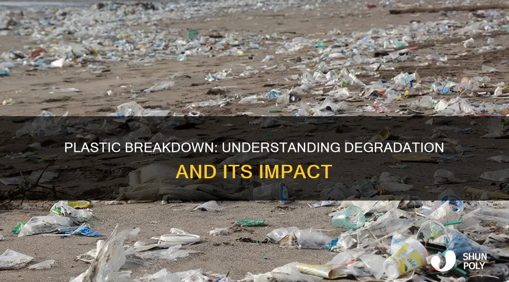what does plastic break down to