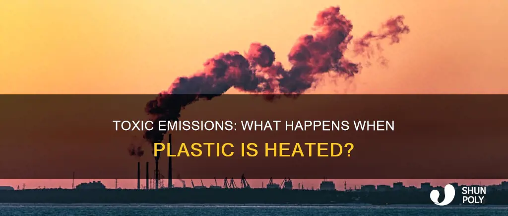 what does plastic emit when heated