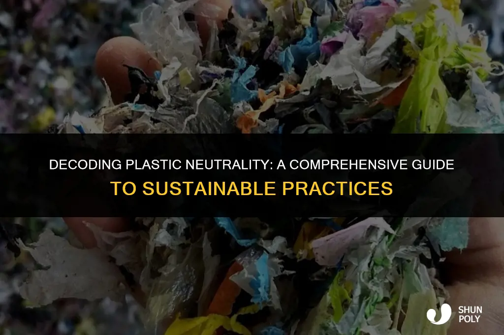 what does plastic neutral mean