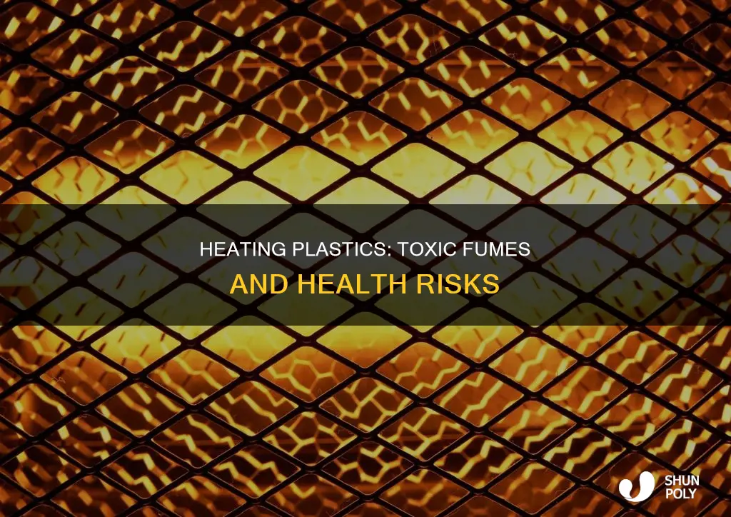 what does plastic release when heated