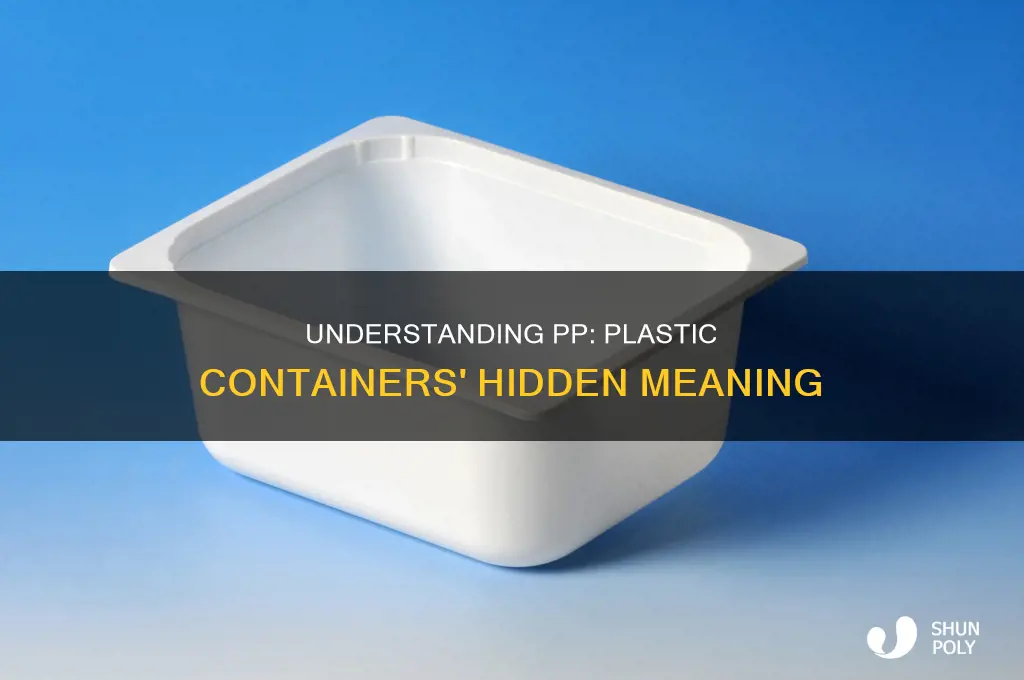 what does pp mean in plastic containers