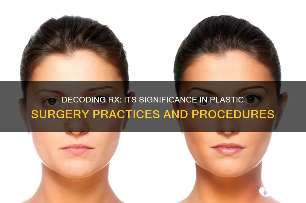 what does rx mean to a plastic surgeon