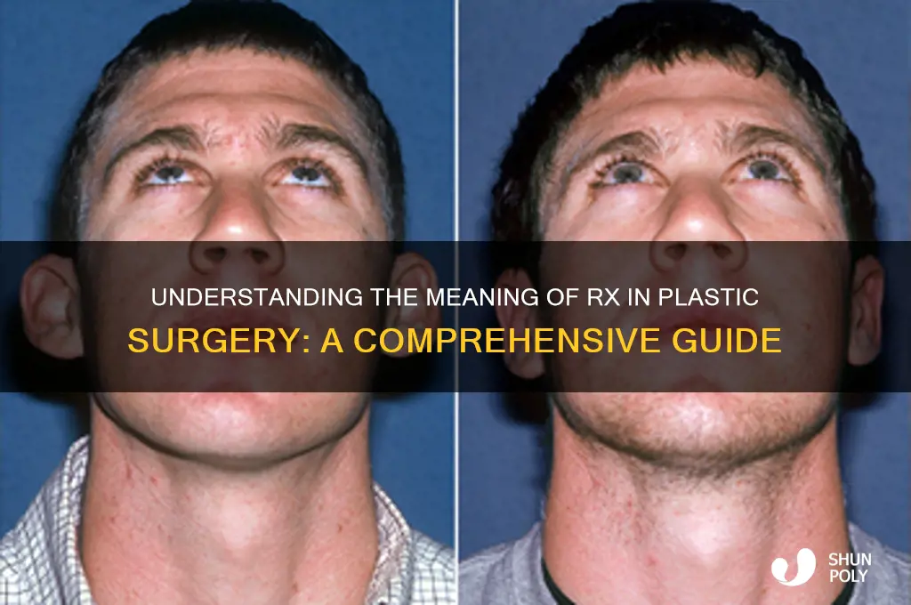 what does rx mean toa plastic surgery