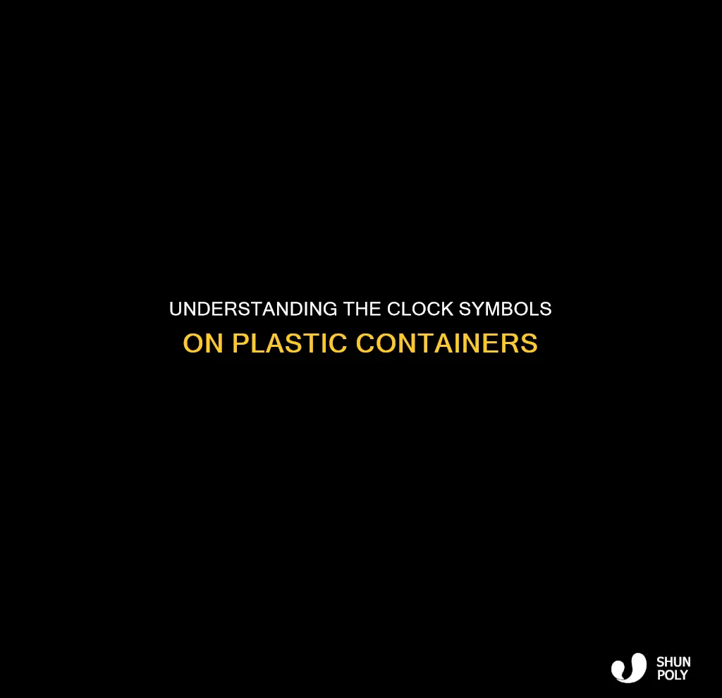 what does the clock like symbols under plastic containers mean