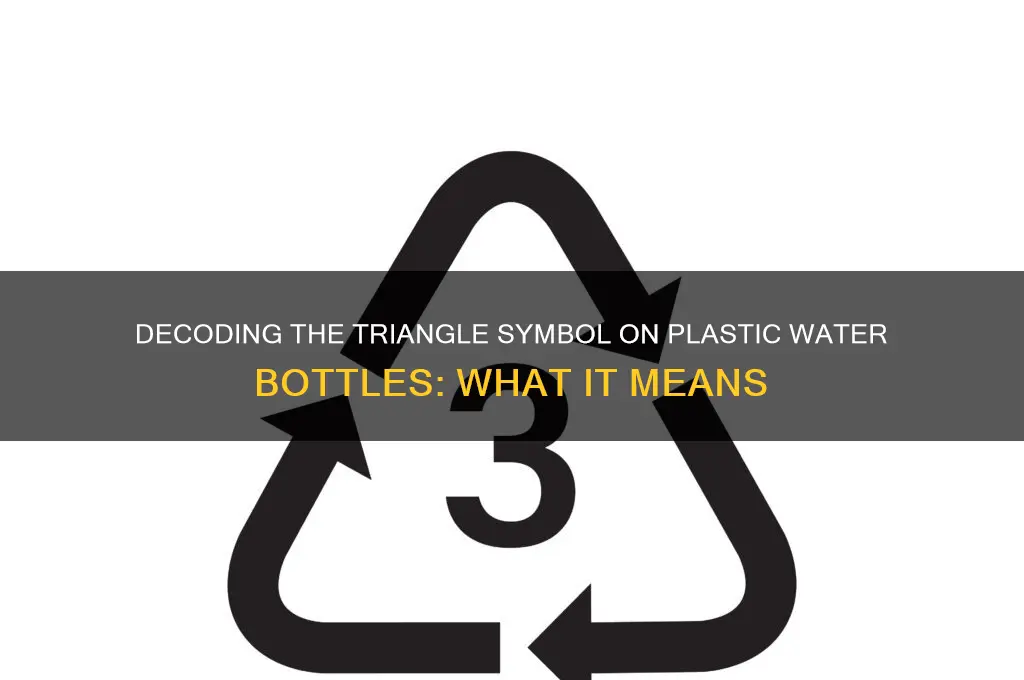 what does the in triangle on plastic water bottles mean