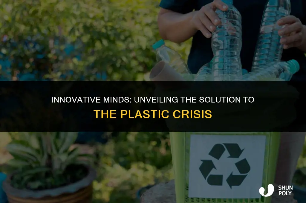 what does the man think will solve the plastic problem