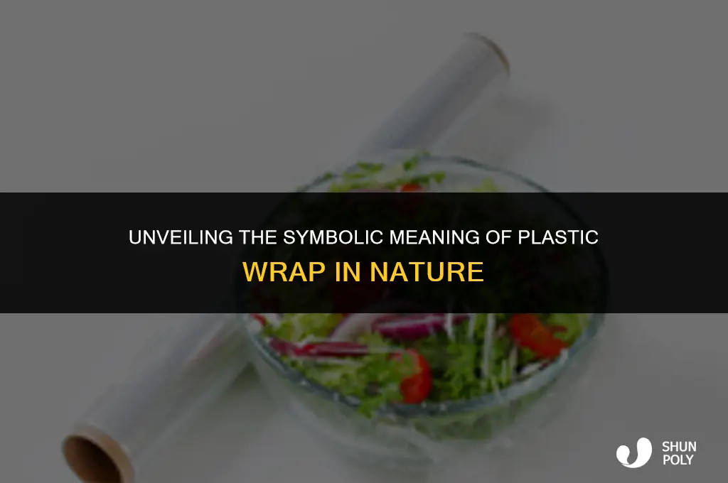 what does the plastic wrap represent in the natural world