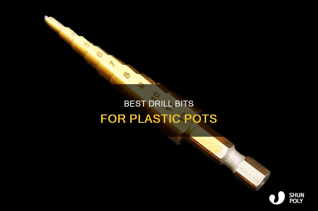 what drill bit for plastic pot