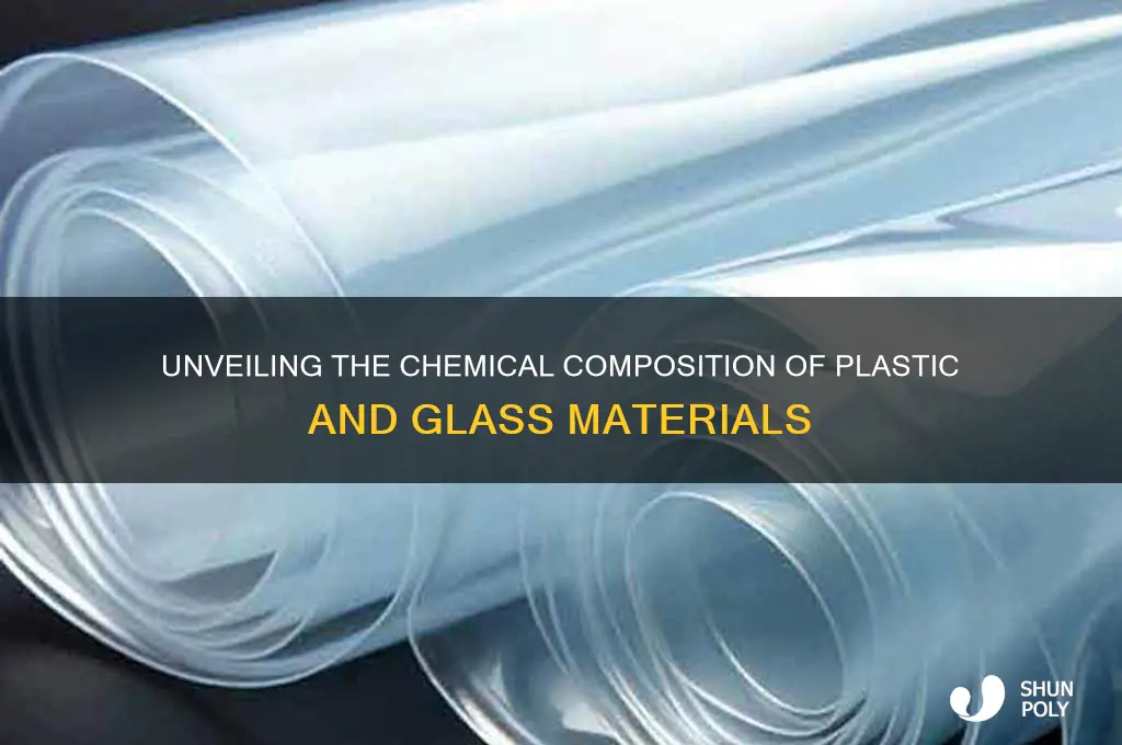 what elements are plastic and glass made of