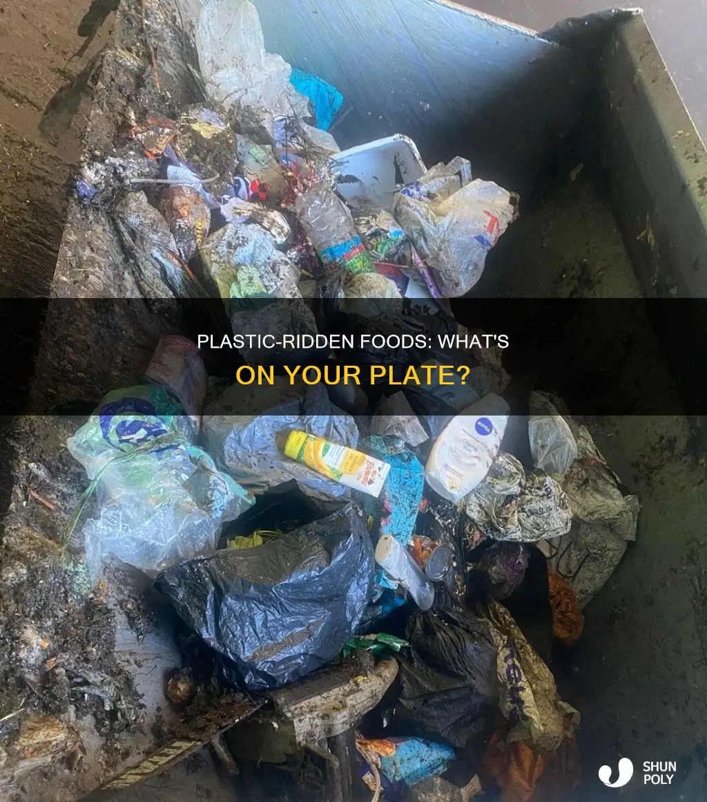 what food contains the most plastic