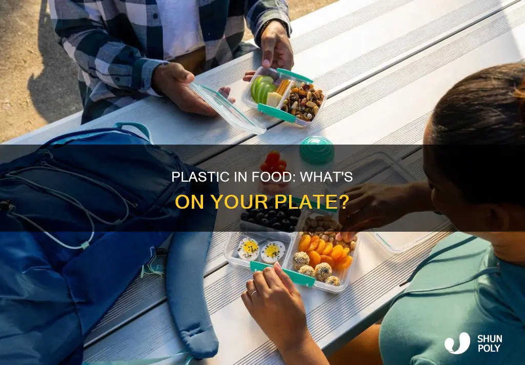 what foods have plastic in them