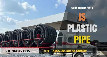Plastic Pipes: What Freight Class Do They Fall Under?