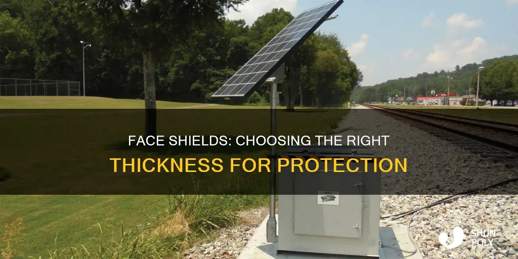 what gauge plastic for face shield