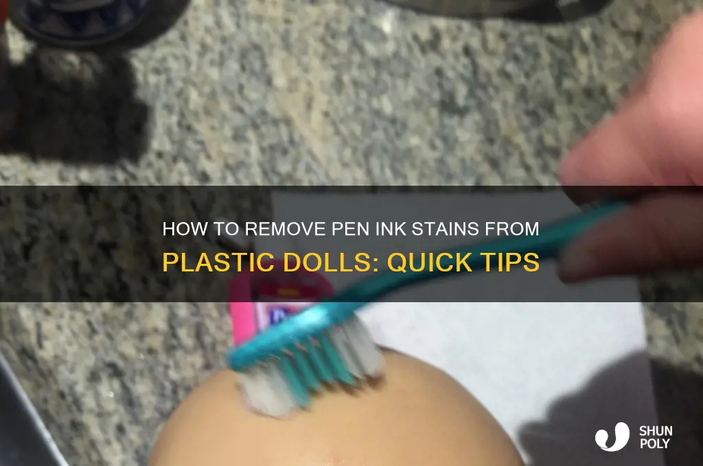 what get pen ink off of plastic doll