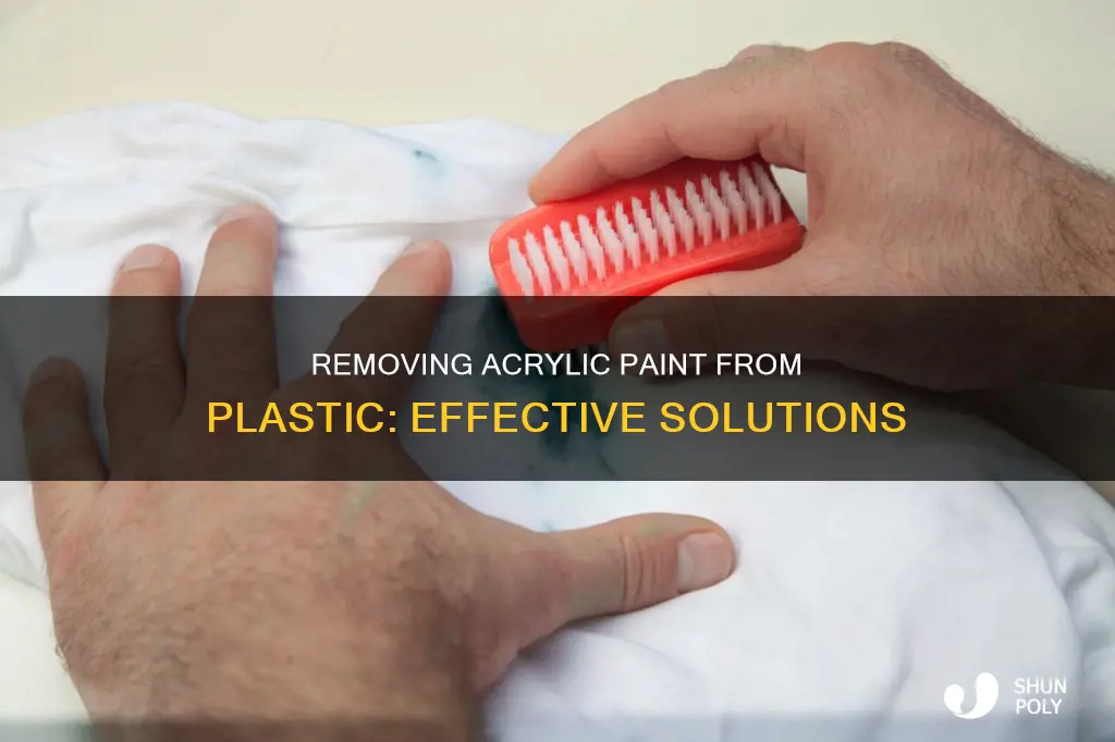 what gets acrylic paint off plastic