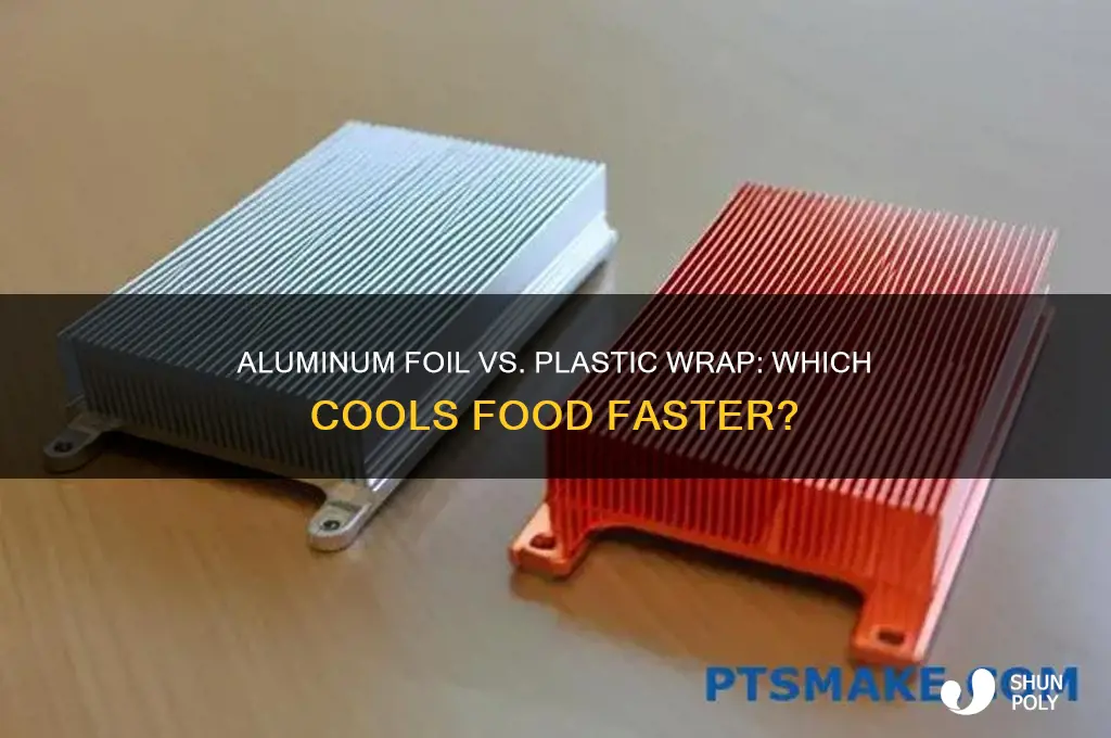 what gets food colder aluminum foil or plastic wrap