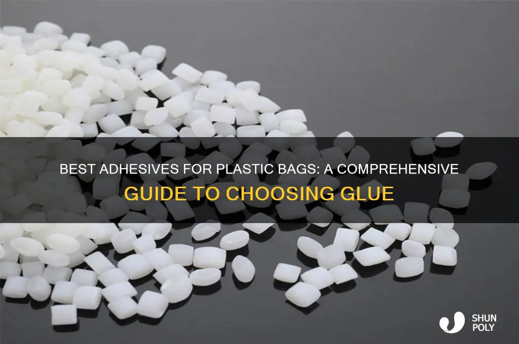 what glue to use on plastic bags