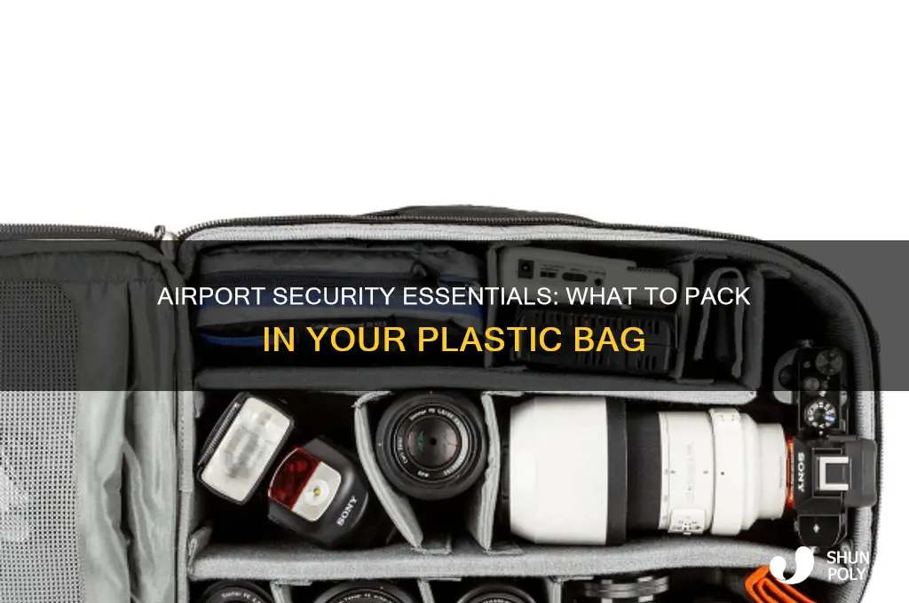what goes in a plastic bag at the airport