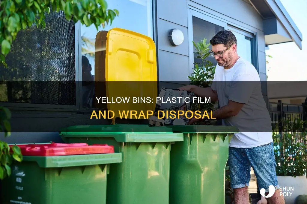 what goes in yellow plastic film bins