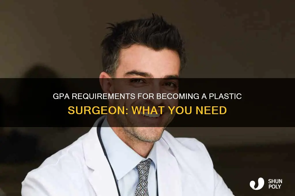 what gpa do you need to be a plastic surgeon
