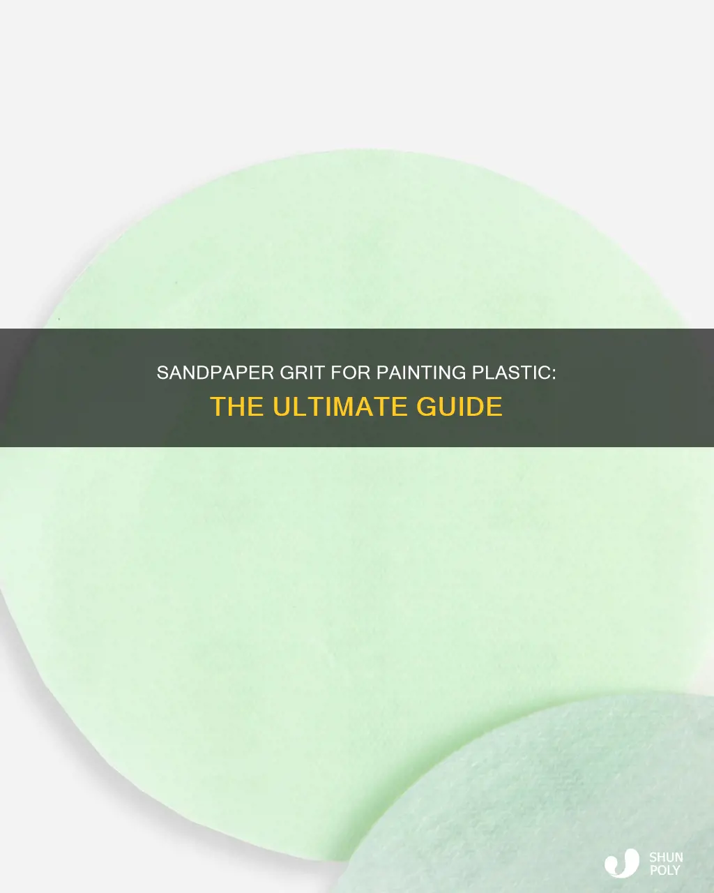 what grit sand paper before painting plastic