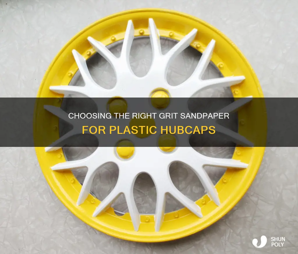 what grit sandpaper on plastic hubcaps