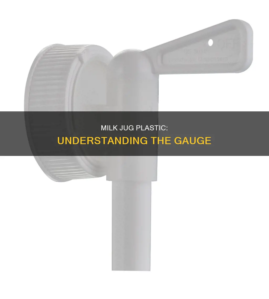 what guage plastic is a milk jug