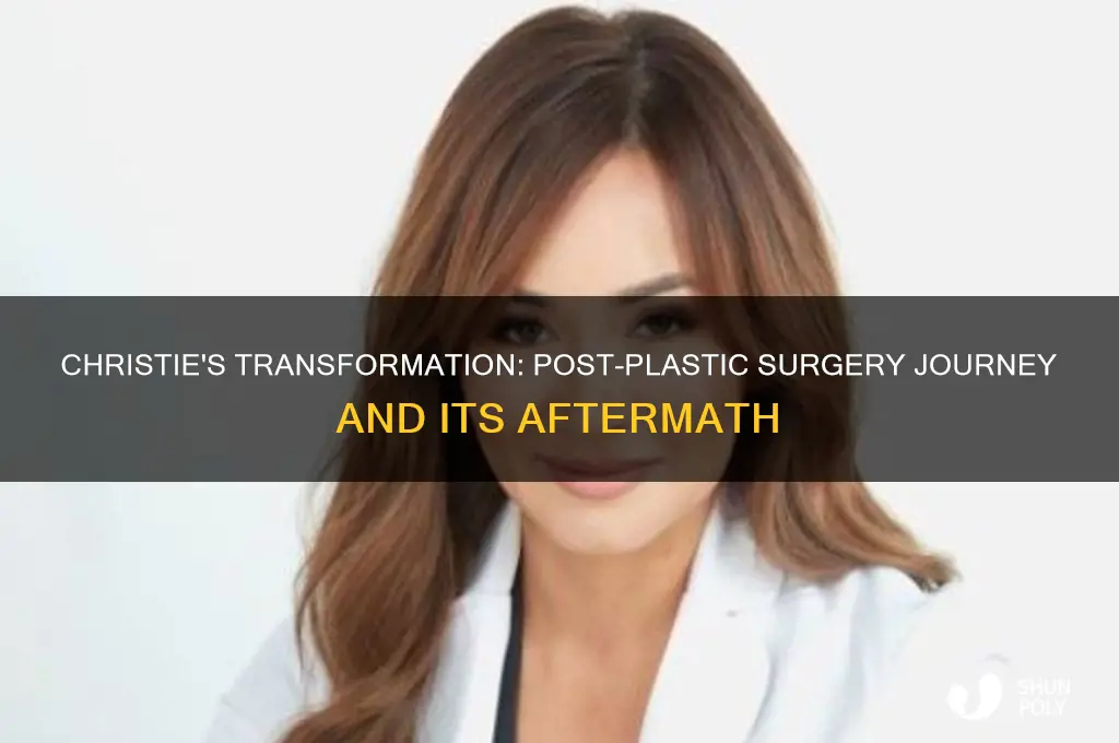 what happened to christie post plastic surgery