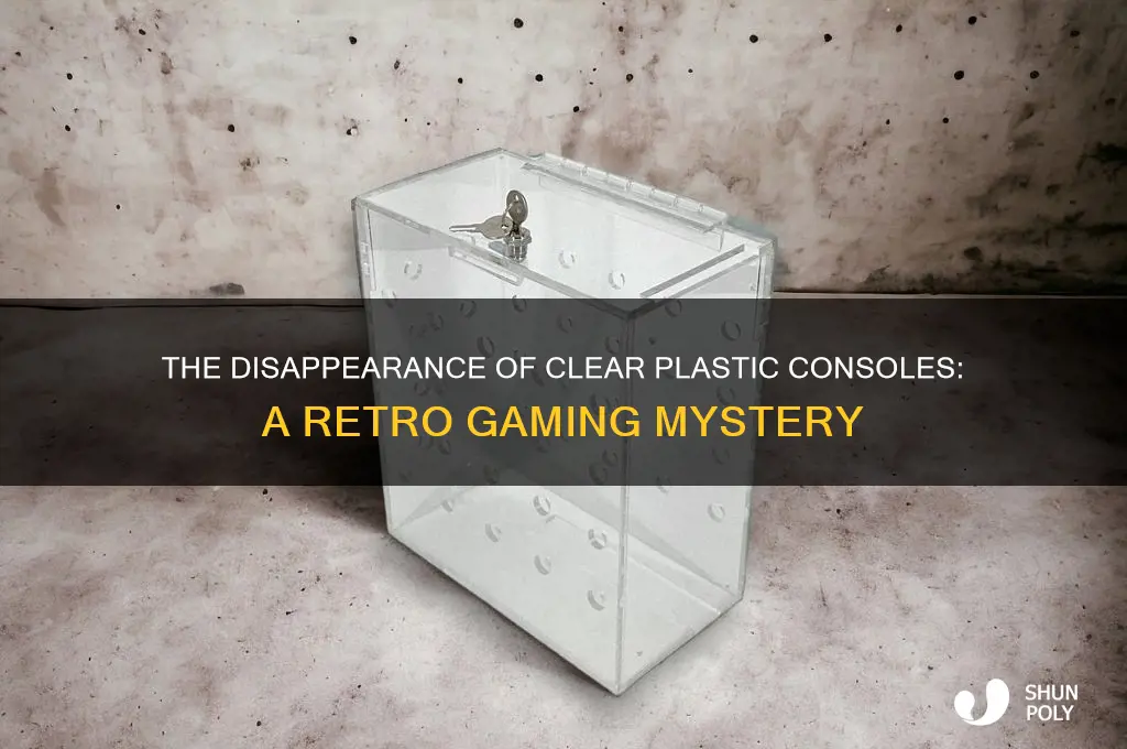 what happened to clear plastic consoles