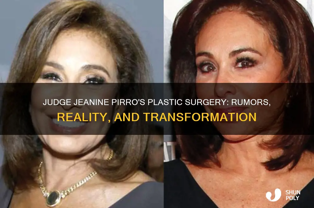 what happened to judge jeanine plastic surgery
