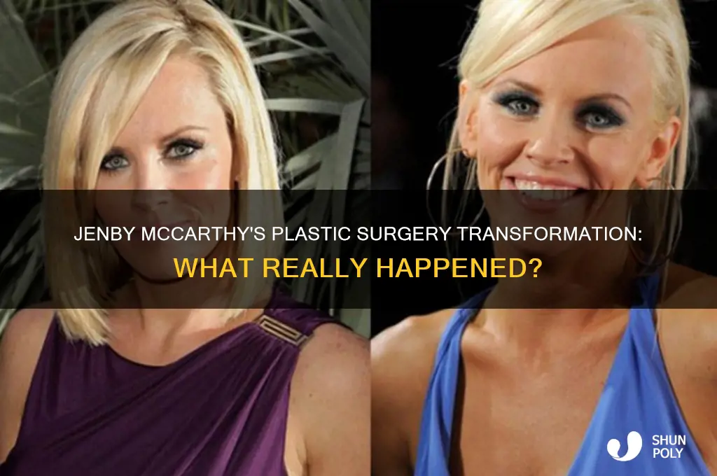what happenes to jenby mxarthy plastic surgery