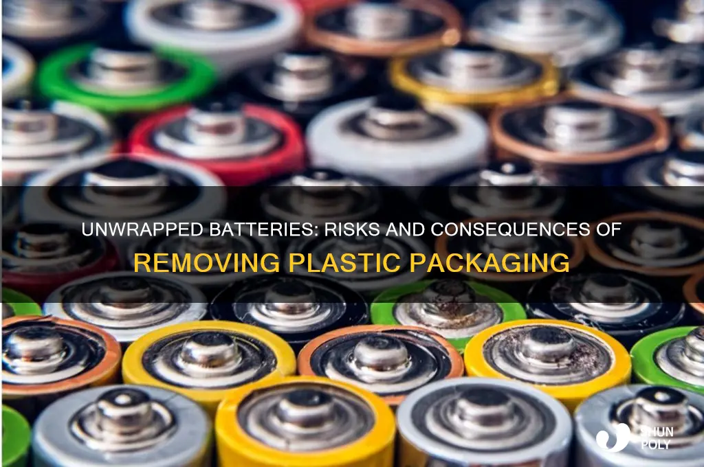 what happens if batteries are removed from their plastic packaging