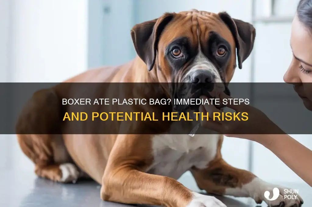what happens if my boxer eats plastic bag
