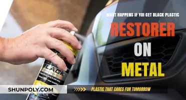 Black Plastic Restorer on Metal: Effects, Risks, and Removal Tips