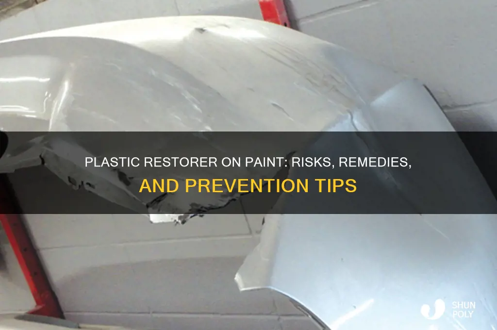 what happens if you get plastic restorer on your pain