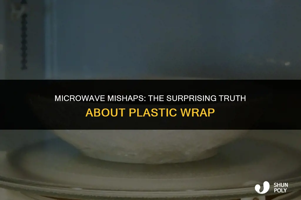 what happens if you put plastic wrap in the microwave