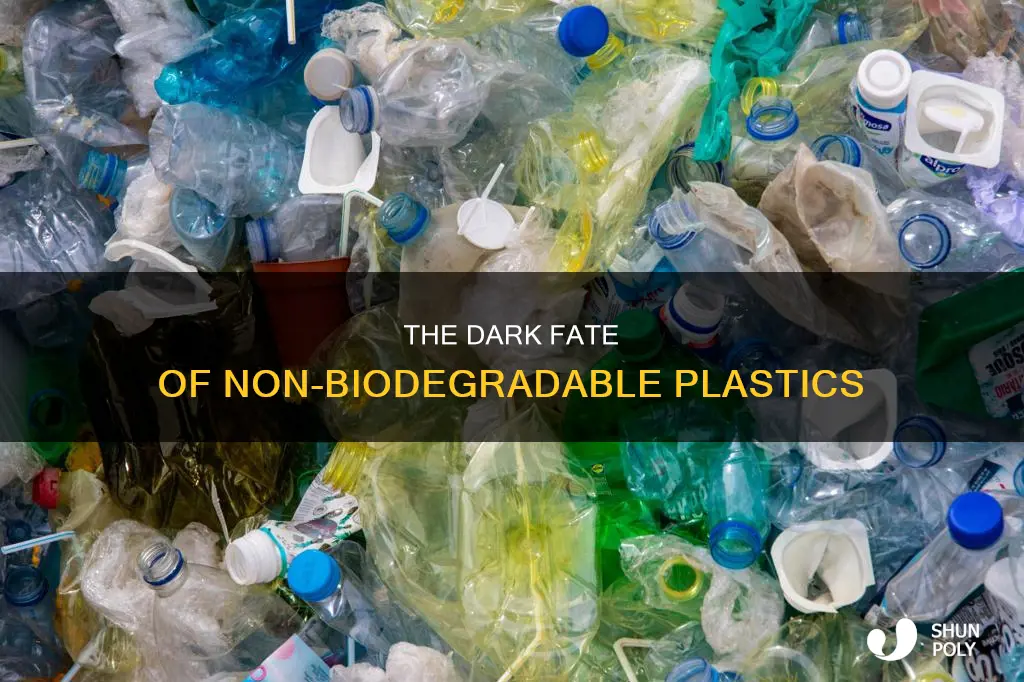 what happens to non biodegradable plastic